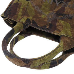 美品 プラダ カナパ カモフラージュ柄 迷彩柄 キャンバス 2WAY トートバッグ ハンドバッグ ショルダーバッグ 0726【中古】PRADA