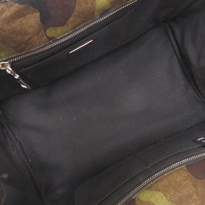 美品 プラダ カナパ カモフラージュ柄 迷彩柄 キャンバス 2WAY トートバッグ ハンドバッグ ショルダーバッグ 0726【中古】PRADA