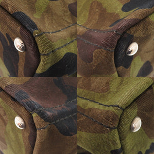 美品 プラダ カナパ カモフラージュ柄 迷彩柄 キャンバス 2WAY トートバッグ ハンドバッグ ショルダーバッグ 0726【中古】PRADA