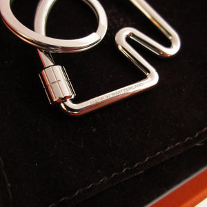 未使用 エルメス シュヴァル 馬 ホース メタル シルバー キーリング キーホルダー 0728【中古】HERMES
