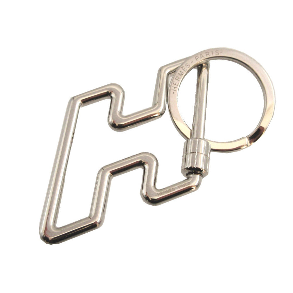 未使用 エルメス Hトゥスピード メタル シルバー キーリング キーホルダー 0741【中古】HERMES