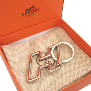 未使用 エルメス Hトゥスピード メタル シルバー キーリング キーホルダー 0741【中古】HERMES