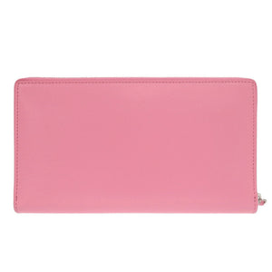 美品 バレンシアガ エッセンシャル コンチネンタル ウォレット 664041 レザー ピンク 長財布 0743【中古】BALENCIAGA