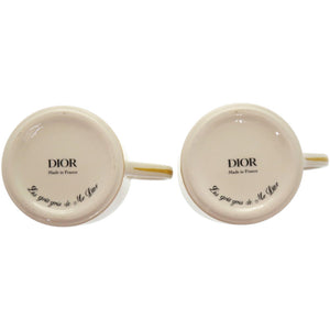 未使用品 ディオール ペアマグカップ 蜂 BEE 陶器 ホワイト 白 マグカップ 0749【中古】Dior