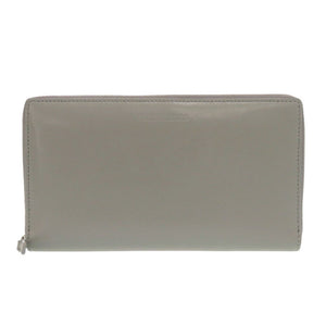 バレンシアガ エッセンシャル コンチネンタル ウォレット 664041 レザー グレー 長財布 0759【中古】BALENCIAGA