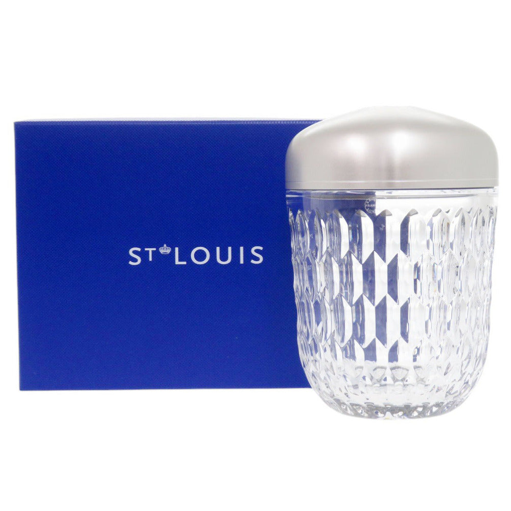 未使用 サンルイ ミニポータブルランプ フォリア ガラス アルミ シルバー オブジェ インテリア ランプ 0761【中古】SAINT LOUIS