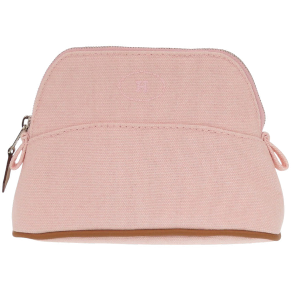 未使用品 エルメス ボリードポーチ ミニミニ ボリード100周年記念 コットン ローズパール ポーチ 0768【中古】HERMES