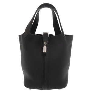 未使用 エルメス ピコタンロックPM トリヨンクレマンス ブラック シルバー金具 U刻印(2022年製) ハンドバッグ 黒 0772【中古】HERMES