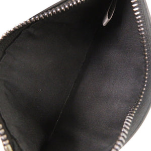 ジミーチュウ CASEY 型押しレザー ブラック フラグメントケース カードケース 財布 黒 0785【中古】JIMMY CHOO