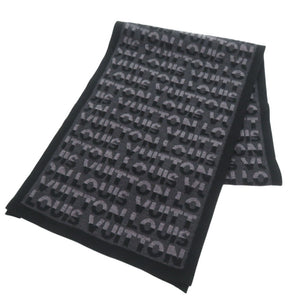 新品同様 ルイ ヴィトン エシャルプ LVスプリット M70911 ウール アントラシット マフラー グレー LV 0786【中古】LOUIS VUITTON