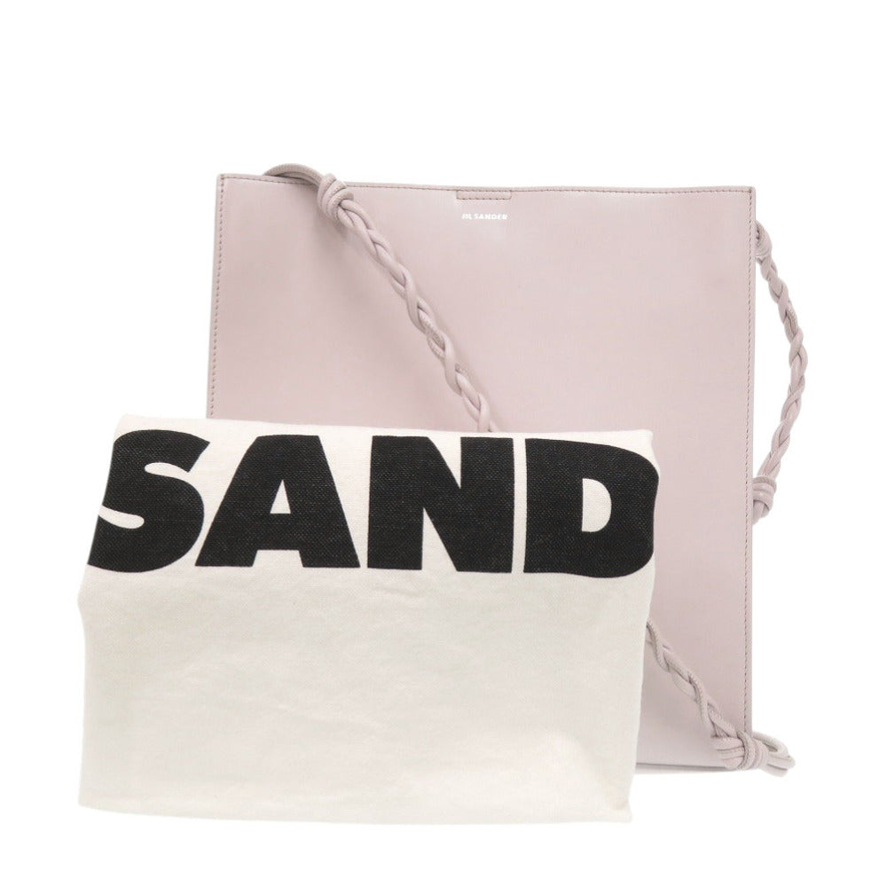 ジルサンダー タングル ミディアム レザー パープル ショルダーバッグ 0787【中古】JIL SANDER