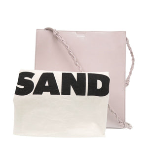 ジルサンダー タングル ミディアム レザー パープル ショルダーバッグ 0787【中古】JIL SANDER