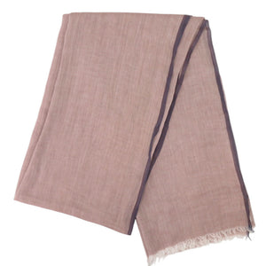 美品 エルメス ナオシマ NAOSHIMA ショールコットン ピンク マリン ネイビー ストール 0794【中古】HERMES