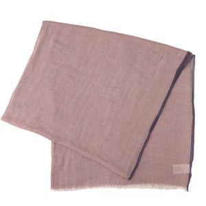 美品 エルメス ナオシマ NAOSHIMA ショールコットン ピンク マリン ネイビー ストール 0794【中古】HERMES