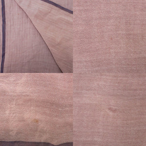 美品 エルメス ナオシマ NAOSHIMA ショールコットン ピンク マリン ネイビー ストール 0794【中古】HERMES