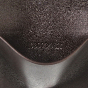 美品 グッチ グッチシマ GG柄 138093 レザー ダークブラウン ゴールド金具 6連 キーケース 0797【中古】GUCCI