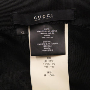 美品 グッチ ディアマンテ サイズXL コットン グレー系 帽子 キャップ 0800【中古】GUCCI