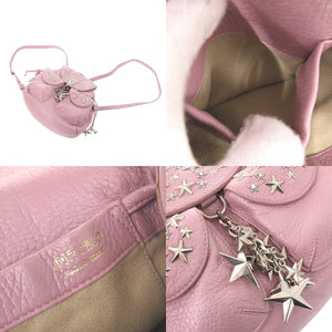 ジミーチュウ スター スタッズ レザー ピンク ミニ リュック デイパック 0809【中古】JIMMY CHOO