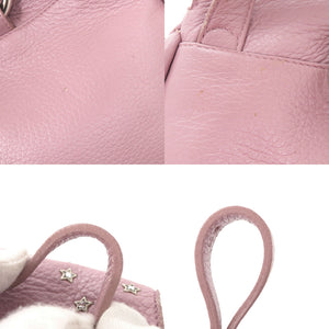 ジミーチュウ スター スタッズ レザー ピンク ミニ リュック デイパック 0809【中古】JIMMY CHOO