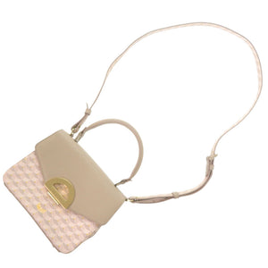 美品 フォレルパージュ パレード 2Way ハンドバッグ 0421 ゴールド金具 レザー ベージュ ピンク ショルダーバッグ 0810【中古】Faure Le Page