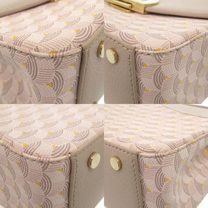 美品 フォレルパージュ パレード 2Way ハンドバッグ 0421 ゴールド金具 レザー ベージュ ピンク ショルダーバッグ 0810【中古】Faure Le Page