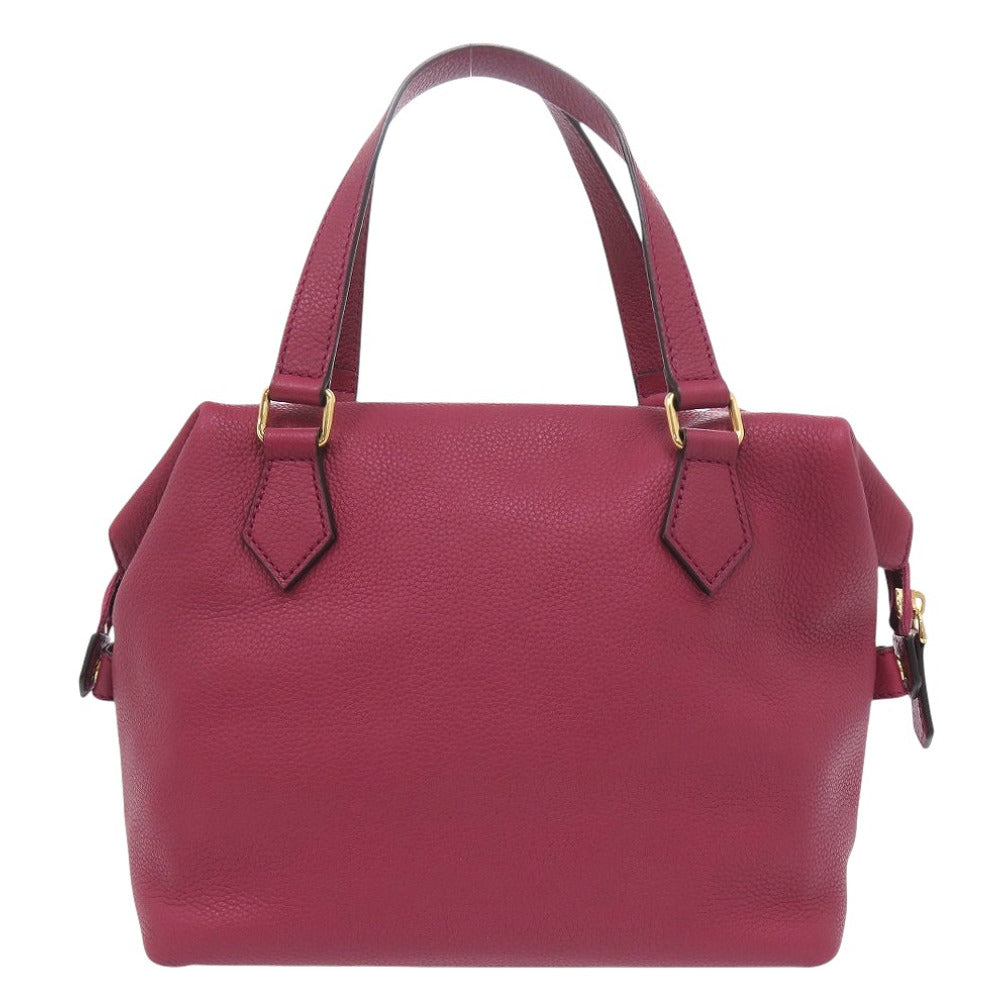 美品 フェンディ 8BN249 レザー ピンク ハンドバッグ 0815【中古】FENDI