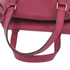 美品 フェンディ 8BN249 レザー ピンク ハンドバッグ 0815【中古】FENDI