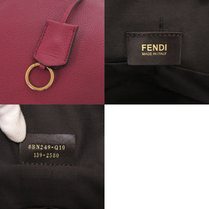 美品 フェンディ 8BN249 レザー ピンク ハンドバッグ 0815【中古】FENDI