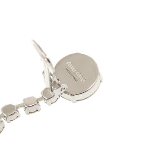 美品 ミュウミュウ クリスタル フェイクパール シルバー イヤリング 0823【中古】MIUMIU