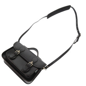 未使用 ザッチェルズ マイクロサッチェル レザー ブラック 2way ハンドバッグ ショルダーバッグ 黒 0838【中古】Zatchels