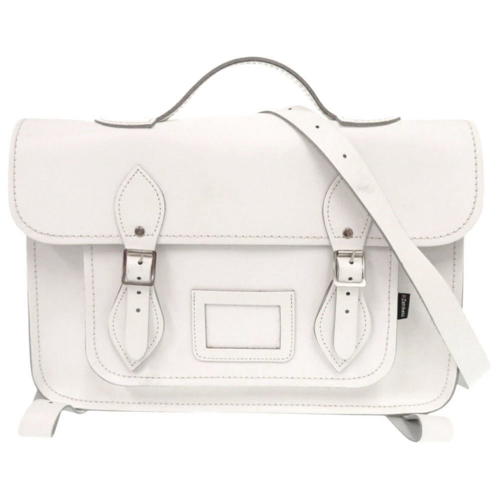 未使用 ザッチェルズ サッチェルバッグ レザー ホワイト 3WAY リュック ショルダーバッグ 白 0838【中古】Zatchels