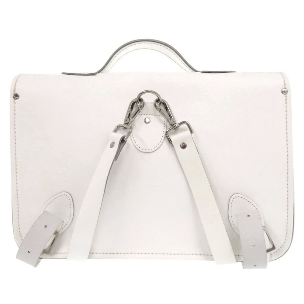 未使用 ザッチェルズ サッチェルバッグ レザー ホワイト 3WAY リュック ショルダーバッグ 白 0838【中古】Zatchels