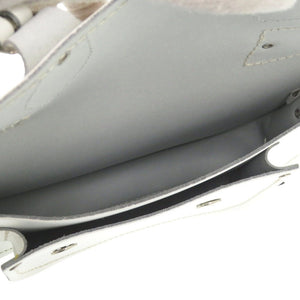 美品 ザッチェルズ サッチェルバッグ 11.5インチ 2Way シルバー金具 レザー ホワイト ショルダーバッグ ハンドバッグ 0839【中古】Zatchels