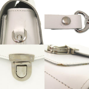 美品 ザッチェルズ シュガーキューブ プラス 2Way シルバー金具 レザー ホワイト ショルダーバッグ ハンドバッグ 0839【中古】Zatchels