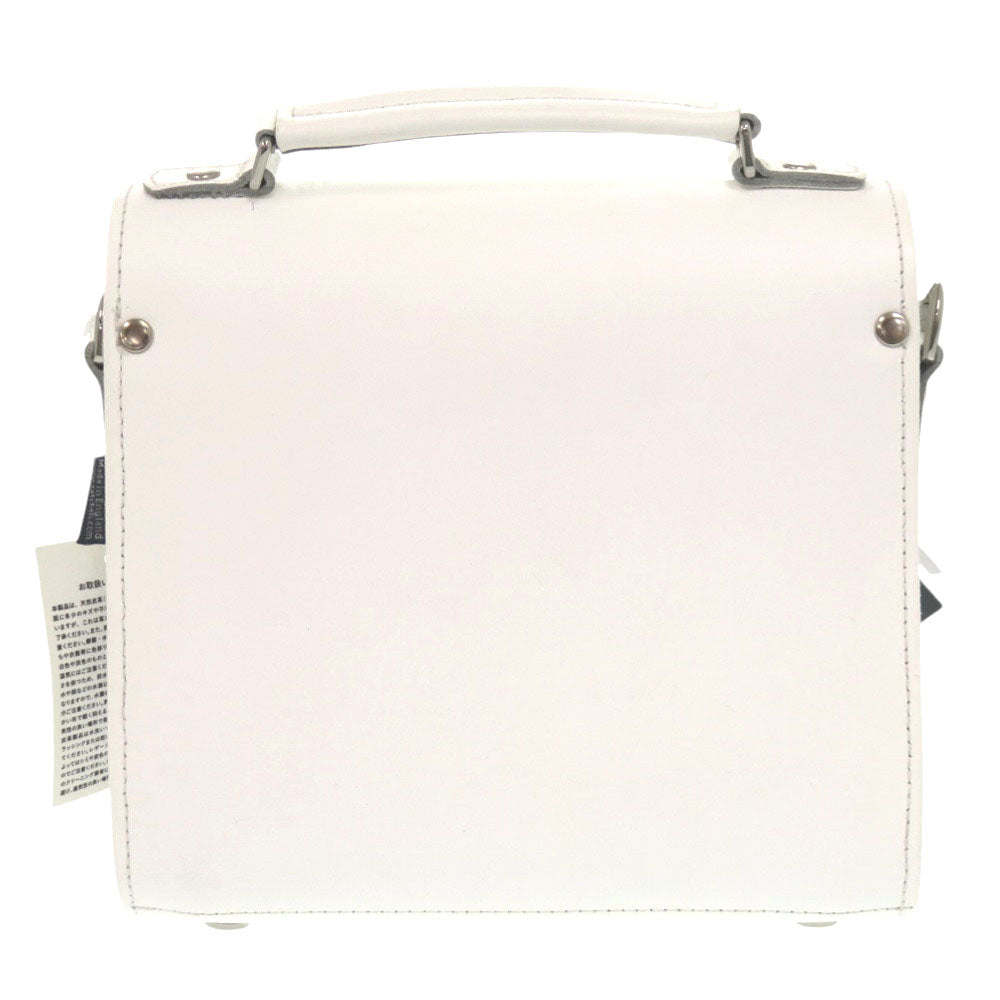 美品 ザッチェルズ シュガーキューブ プラス 2Way シルバー金具 レザー ホワイト ショルダーバッグ ハンドバッグ 0839【中古】Zatchels