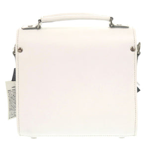 美品 ザッチェルズ シュガーキューブ プラス 2Way シルバー金具 レザー ホワイト ショルダーバッグ ハンドバッグ 0839【中古】Zatchels