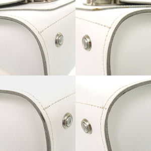 美品 ザッチェルズ シュガーキューブ プラス 2Way シルバー金具 レザー ホワイト ショルダーバッグ ハンドバッグ 0839【中古】Zatchels