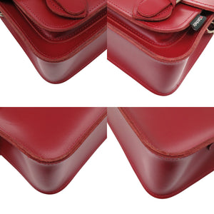 未使用品 ザッチェルズ マイクロサッチェル レザー レッド 赤 ショルダーバッグ 0839【中古】Zatchels