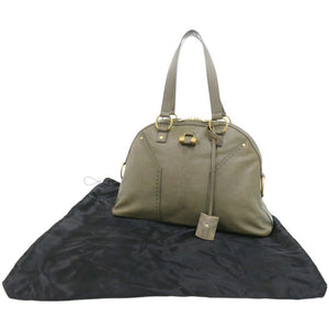 イヴ サンローラン ミューズ 156464 レザー オリーブ ハンドバッグ 0840【中古】YVES SAINT LAURENT