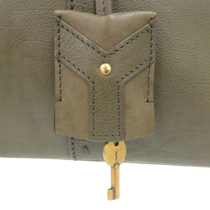 イヴ サンローラン ミューズ 156464 レザー オリーブ ハンドバッグ 0840【中古】YVES SAINT LAURENT