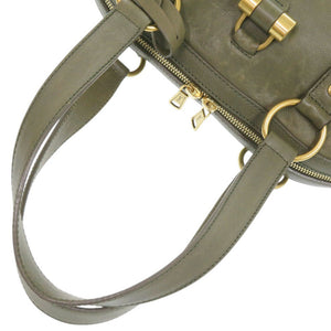 イヴ サンローラン ミューズ 156464 レザー オリーブ ハンドバッグ 0840【中古】YVES SAINT LAURENT