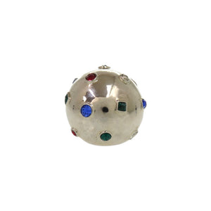 美品 ルイ ヴィトン プラネット 17ストラス カクテルリング メタル ラインストーン 約13.5号 シルバー リング 指輪 LV 0845【中古】LOUIS VUITTON