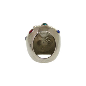 美品 ルイ ヴィトン プラネット 17ストラス カクテルリング メタル ラインストーン 約13.5号 シルバー リング 指輪 LV 0845【中古】LOUIS VUITTON