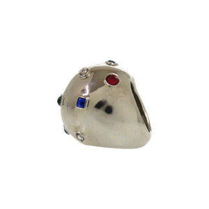 美品 ルイ ヴィトン プラネット 17ストラス カクテルリング メタル ラインストーン 約13.5号 シルバー リング 指輪 LV 0845【中古】LOUIS VUITTON