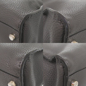 フェンディ 2WAY セレリア ピーカブー モンスター バグズアイ レザー グレー ハンドバッグ 0868【中古】FENDI