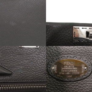 フェンディ 2WAY セレリア ピーカブー モンスター バグズアイ レザー グレー ハンドバッグ 0868【中古】FENDI