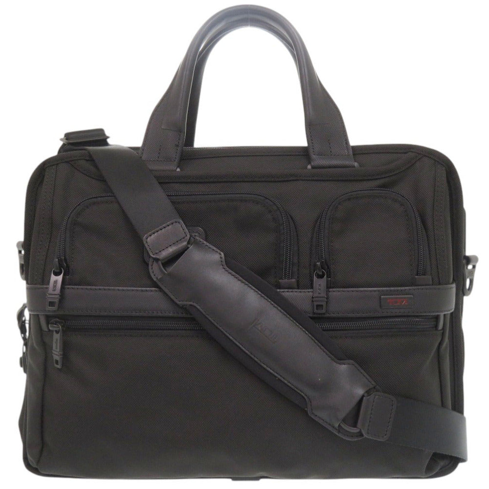 美品 トゥミ ビジネスバッグ ブリーフケース ブラック 黒 0887【中古】TUMI メンズ