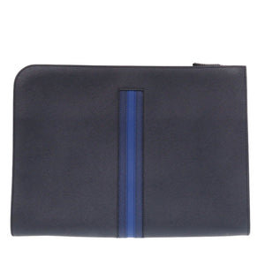 美品 プラダ AV5841 サフィアーノレザー ネイビー クラッチバッグ セカンドバッグ 0894【中古】PRADA