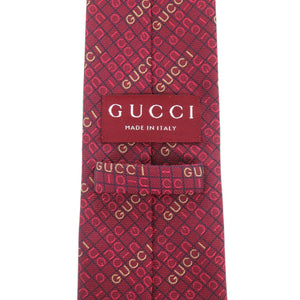 未使用品 グッチ
 GGパターン シルクジャカード 792466 4E009 6175 ネクタイ
 シルク/シルク レッド 0896
【中古】GUCCI メンズ