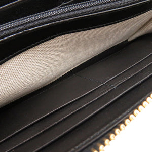 美品 ジミーチュウ VERA LTR 191 長財布 レザー L字ファスナー ブラック 0900【中古】JIMMY CHOO